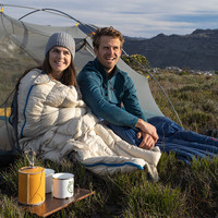 Naturehike挪客户外羽绒睡袋大人户外超轻露营单人便携式冬季加厚防寒CW280升级款-藏青色