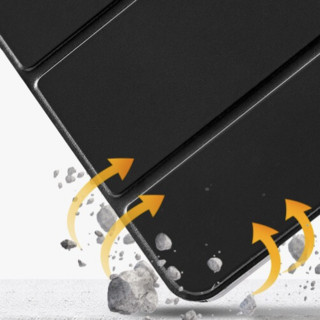 ESR 亿色 iPad Air5/4 皮革保护壳 半透黑