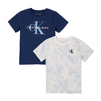 Calvin Klein 卡尔文克莱恩Calvin Klein儿童款男童休闲短袖T恤两件套装 1271581 054 5T