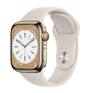 百亿补贴：Apple 苹果 Watch Series 8 GPS+蜂窝版 不锈钢表壳 智能运动手表