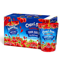 Capri-Sun 果倍爽 迪拜进口草莓果汁 儿童饮料100%不加糖 200ml*10包 整盒装