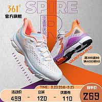 361° 国际线系列 Spire R 男子跑鞋 672122208F 白紫色 42