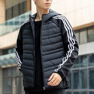 adidas 阿迪达斯 薄款连帽羽绒服男 H45248