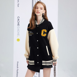 CACHE CACHE 捉迷藏 女士学院风棒球服 YF2321004-02
