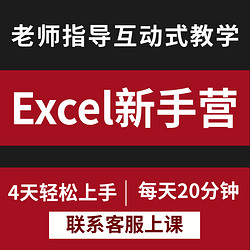 EXCEL教程WPS计算机office办公软件课程秒可职场网课Excel新手营