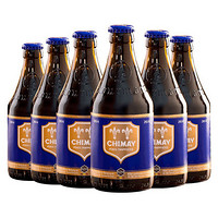 CHIMAY 智美 比利时进口智美蓝帽啤酒3瓶+圣佛洋5号3瓶