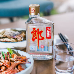 LANGJIU 郎酒 小郎酒 45度兼香型白酒 100ml *6瓶 礼盒整箱装 经典版