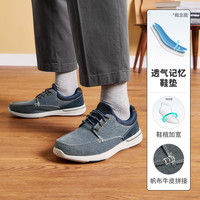 SKECHERS 斯凯奇 男士休闲帆布鞋 65493