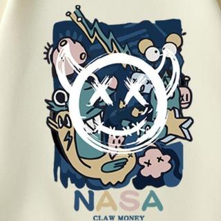 NASA SOLAR 男士女款圆领卫衣 N5031 奶杏色 3XL