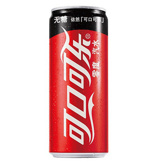 Coca-Cola 可口可乐 无糖 零度汽水 330ml*6听