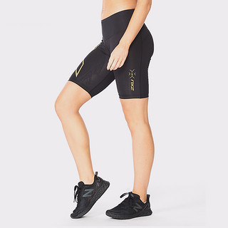 2XU Light Speed系列压缩短裤 MCS健身裤女中腰运动五分裤马拉松