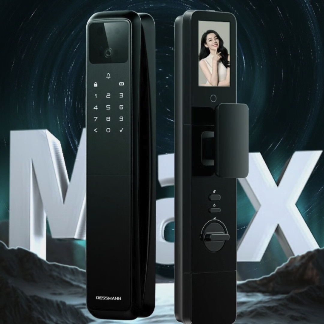 德施曼新品:全自动3D人脸识别智能门锁,AI智能猫眼+双红外夜视补光+十大开锁方式