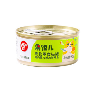 Wanpy 顽皮 果饭儿系列 鸡肉海燕鱼猫罐头 80g*24罐