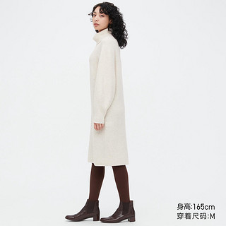 UNIQLO 优衣库 女装 3D souffle yarn舒芙蕾两翻领连衣裙(毛衣)453319