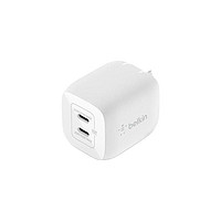 belkin 贝尔金 WCH011 氮化镓双口充电器 45W 白色