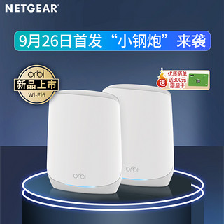 NETGEAR 美国网件 Orbi RBK762 千兆网口 分布式路由器 白色 两个装