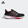 adidas阿迪达斯官方EQ21 RUN男子新款网面跑步运动鞋GZ4053 黑/红 42(260mm)