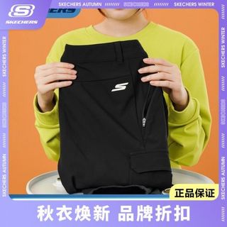 SKECHERS 斯凯奇 男装秋冬新款百搭简约舒适保暖长裤运动裤休闲裤P421W063