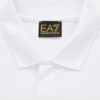 EMPORIO ARMANI 阿玛尼 EA7系列 男士短袖POLO衫 3KPF36-PJ5AZ 白色 M