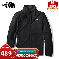 TheNorthFace北面抓绒衣男官方旗舰秋冬新款户外运动保暖抓绒内胆夹克可搭配三合一系统外套 黑色 M