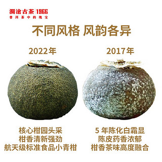 澜沧古 茶 茶叶 普洱 小青柑2017年与2022年茶妈妈小青柑陈皮普洱新会橘普柑普 2017年+2022年小青柑组合