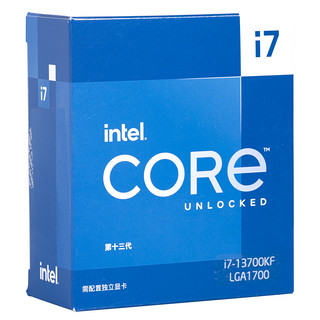 intel 英特尔 酷睿 i7-13700KF CPU 5.4GHz 16核24线程