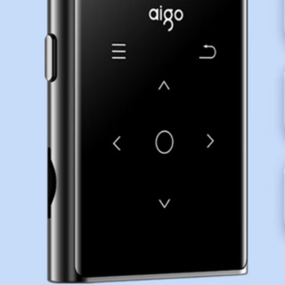 PLUS会员：aigo 爱国者 MP3-801 音频播放器 8G 黑色（3.5mm、USB-C）