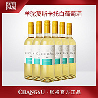 抖音超值购：CHANGYU 张裕 智利原瓶进口羊驼莫斯卡托甜白葡萄酒 750ml*6 9.5度（百补）