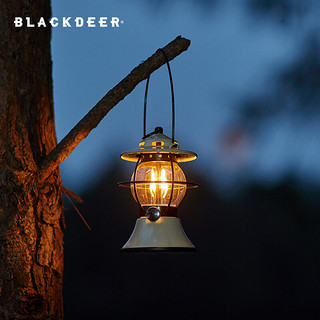 BLACKDEER 黑鹿 精致露营户外映月营地灯复古简约LED帐篷灯便携手提照明灯 映月 青荷LED营地灯