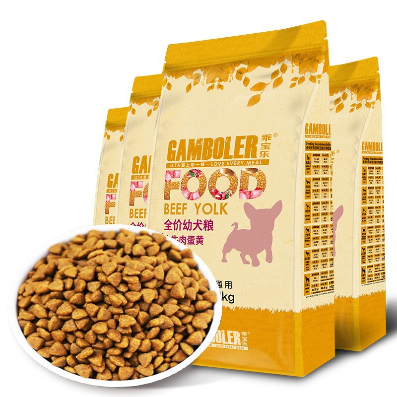 GAMBOLER 乖宝乐 牛肉蛋黄全犬幼犬狗粮
