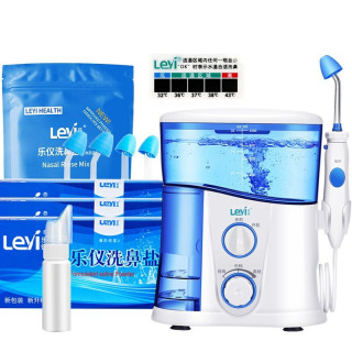 Leyi 乐仪 NJ188 电动鼻腔冲洗器套装(洗鼻器1L+洗鼻盐4.5g*200包+喷头*4+搅拌棒*2+测温贴)