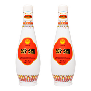 汾酒 山西汾酒 乳玻汾酒 琵琶汾 48度 475ml*2瓶  清香型白酒