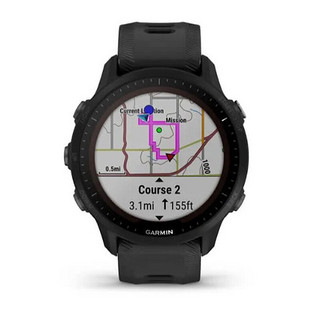 佳明Garmin Forerunner 955 Solar太阳能版先行者智能手表运动跑步健康追踪触屏 白色 全彩内置地图和多频段GPS 专业续航 心率血氧饱和度睡眠监测 安全和跟踪功能女性健康追踪 黑色 全彩内置地图和多频段GPS 专业续航