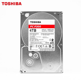 TOSHIBA 东芝 4t p300 台式机硬盘 5400 3.5寸机械硬盘dt02aba400v DT02ABA400V  SATA线 镙丝