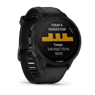 佳明Garmin Forerunner 955 Solar太阳能版先行者智能手表运动跑步健康追踪触屏 白色 全彩内置地图和多频段GPS 专业续航 心率血氧饱和度睡眠监测 安全和跟踪功能女性健康追踪 黑色 全彩内置地图和多频段GPS 专业续航