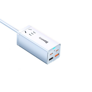 BASEUS 倍思 GaN3 Pro 氮化镓桌面插线板充电器 USB/Type-C 65W 白色