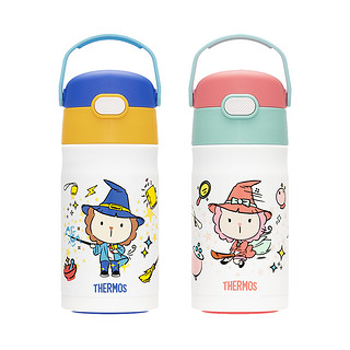 THERMOS 膳魔师 儿童保温吸管杯 赠杯套 350ml