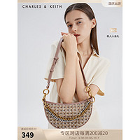 CHARLES & KEITH CHARLES＆KEITH   CK2-80781582女士拼色链条单肩斜挎包