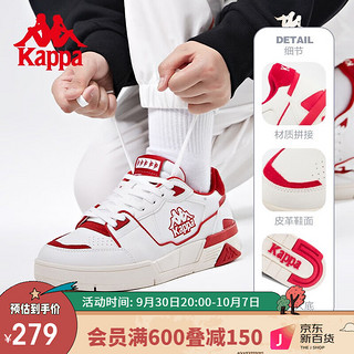 Kappa 卡帕 中性运动板鞋 K0CY5CC08D-012A 韩国白/樱桃红 41