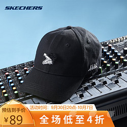 SKECHERS 斯凯奇 爆笑怪兽系列 中性鸭舌帽 L421U060/0018 黑色