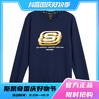 SKECHERS 斯凯奇 L321U240男女同款秋冬简约百搭休闲运动卫衣