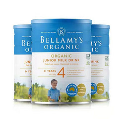 BELLAMY'S 贝拉米 婴幼儿有机奶粉4段 三罐装 （3岁以上）保质期到23年11月