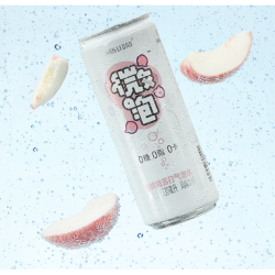 JIANLIBAO 健力宝 微泡水 白桃味 330ml*24罐