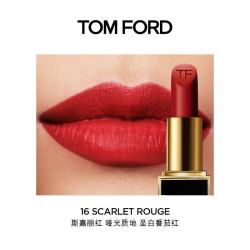 tom ford 汤姆·福特 经典黑管哑光口红 #16斯嘉丽红 3g
