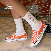 抖音超值购：VANS 范斯 官方Classic Slip-On小脏橘棋盘格低帮板鞋VN000XG8AZZ1