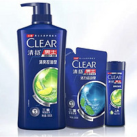 抖音超值购：CLEAR 清扬 男士去屑发水套装（500g+补充装200g+旅行装100g)