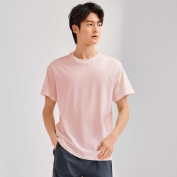 giordano 佐丹奴 素色棉t圆领夏装短袖t恤男日常休闲男式t恤