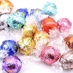 Lindt 瑞士莲 巧克力软心球500g黑巧牛奶意大利进口喜糖