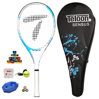 天龙 Teloon）网球拍初学训练套装送带线网球避震器训练底座手胶 SENSUS XIV