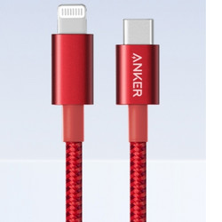 Anker 安克 尼龙MFi数据线 USB-C to Lightning 100cm